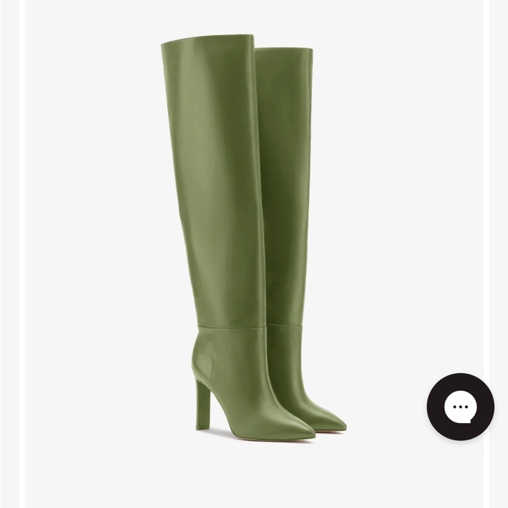 Larroude x Jennifer Fisher Martini Green Over the Knee Boots Stiletto Heel
NWT - Picture 7 of 8